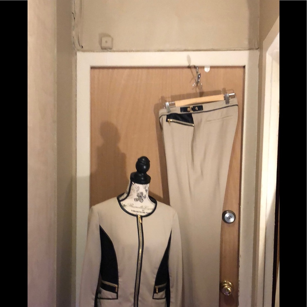 Calvin Klein pantsuit.
